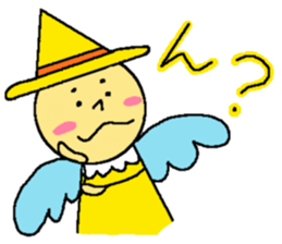 Yellow fairy sticker sticker #9592090