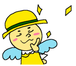 Yellow fairy sticker sticker #9592095