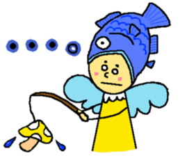 Yellow fairy sticker sticker #9592099