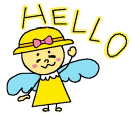 Yellow fairy sticker sticker #9592100