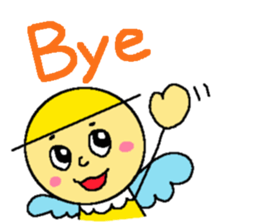 Yellow fairy sticker sticker #9592103