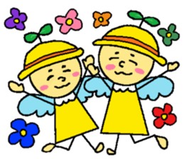 Yellow fairy sticker sticker #9592111