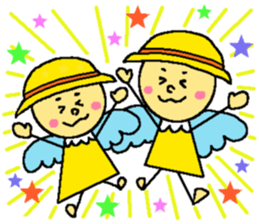 Yellow fairy sticker sticker #9592112