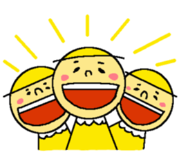 Yellow fairy sticker sticker #9592114