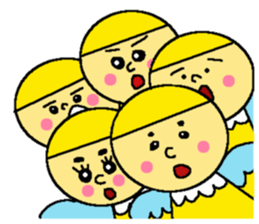 Yellow fairy sticker sticker #9592115