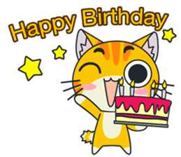 C-A-T : Red Cat sticker #9592951