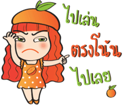 Orange cute girl (Fruit Ver.2) sticker #9593011