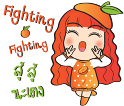 Orange cute girl (Fruit Ver.2) sticker #9593020