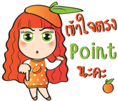 Orange cute girl (Fruit Ver.2) sticker #9593023