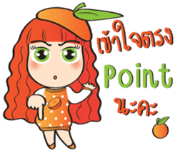 Orange cute girl (Fruit Ver.2) sticker #9593023