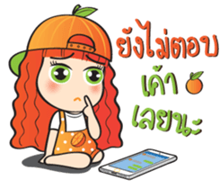 Orange cute girl (Fruit Ver.2) sticker #9593028