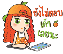 Orange cute girl (Fruit Ver.2) sticker #9593028