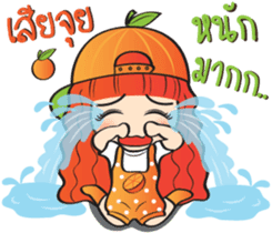 Orange cute girl (Fruit Ver.2) sticker #9593030