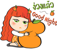 Orange cute girl (Fruit Ver.2) sticker #9593038