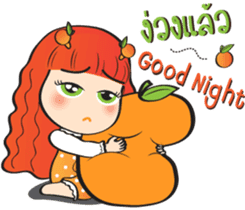 Orange cute girl (Fruit Ver.2) sticker #9593038