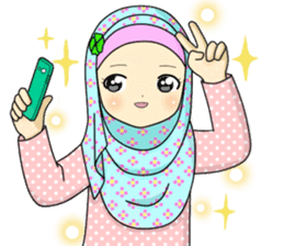 Hana cute Hijab sticker #9594082
