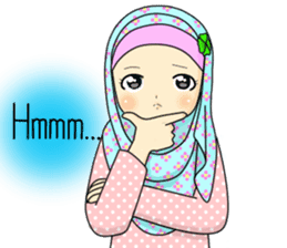 Hana cute Hijab sticker #9594083