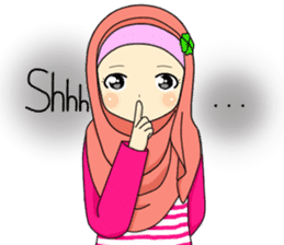 Hana cute Hijab sticker #9594085