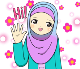Hana cute Hijab sticker #9594088