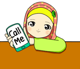 Hana cute Hijab sticker #9594092