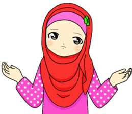 Hana cute Hijab sticker #9594095