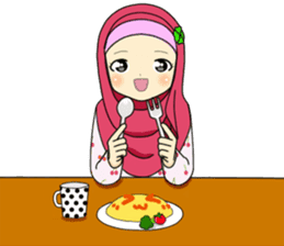 Hana cute Hijab sticker #9594117