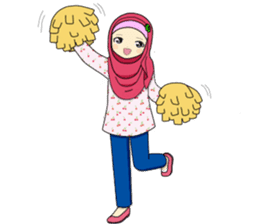 Hana cute Hijab sticker #9594119
