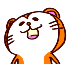 Tanuki-Udon hug and kiss sticker #9594460