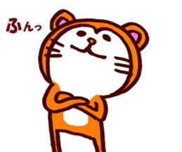 Tanuki-Udon hug and kiss sticker #9594462