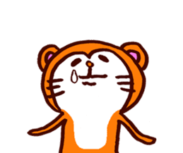 Tanuki-Udon hug and kiss sticker #9594465