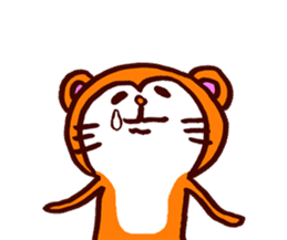 Tanuki-Udon hug and kiss sticker #9594465