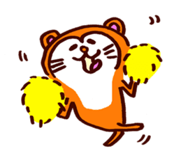 Tanuki-Udon hug and kiss sticker #9594467