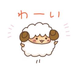 Fluffy"HITSUJIDAMA"1 sticker #9596481