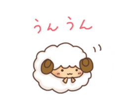 Fluffy"HITSUJIDAMA"1 sticker #9596482