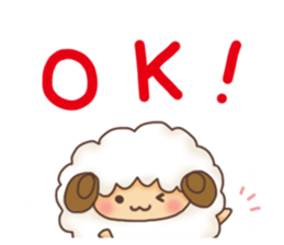 Fluffy"HITSUJIDAMA"1 sticker #9596488