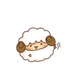 Fluffy"HITSUJIDAMA"1 sticker #9596503