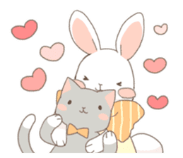 Rollo of the rabbit. hearty ver sticker #9596690