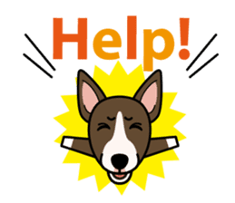 iinu - Miniature Bull Terrier sticker #9597095