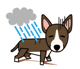 iinu - Miniature Bull Terrier sticker #9597102