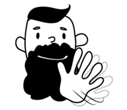 A Cute Hipster sticker #9597531