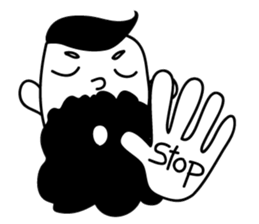 A Cute Hipster sticker #9597545