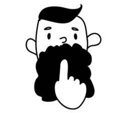 A Cute Hipster sticker #9597557