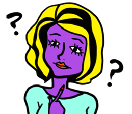 Colorful humans sticker #9598327