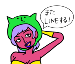 Colorful humans sticker #9598359