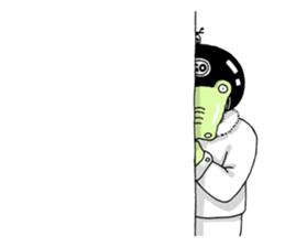 Mr. Croco loves scooter sticker #9598367