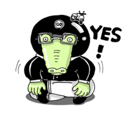 Mr. Croco loves scooter sticker #9598391