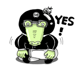 Mr. Croco loves scooter sticker #9598391