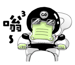 Mr. Croco loves scooter sticker #9598398