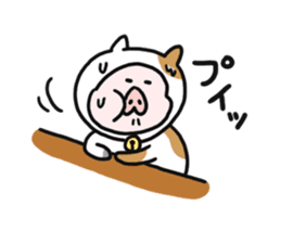 Neko-Buta Pon-chan 2 sticker #9598819