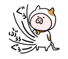 Neko-Buta Pon-chan 2 sticker #9598821